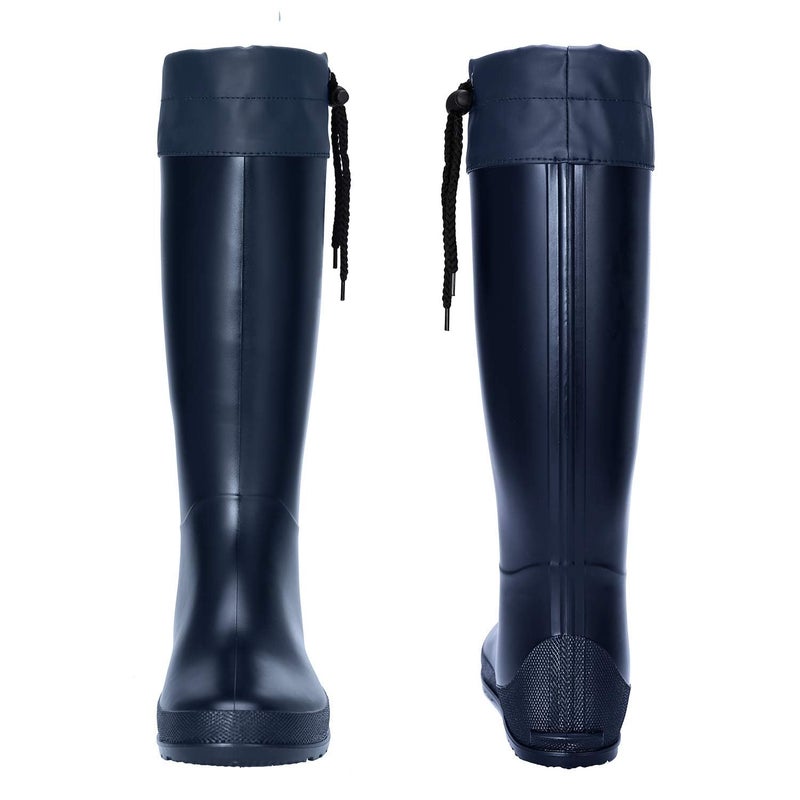 Asgard Women's Packable Tall Rain Boots Ultra Lightweight Garden Boots - NOT for Wide Calf, Navy 40 (size 9.5) - Image 4